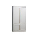 Grande armoire bois massif et laiton CLOUD - BePureHome