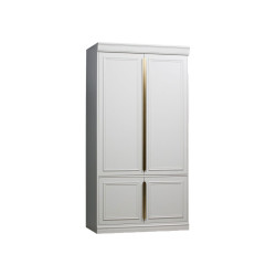 Grande armoire bois massif et laiton CLOUD - BePureHome