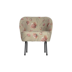 Fauteuil crapaud motifs fleuris VOGUE - BePureHome