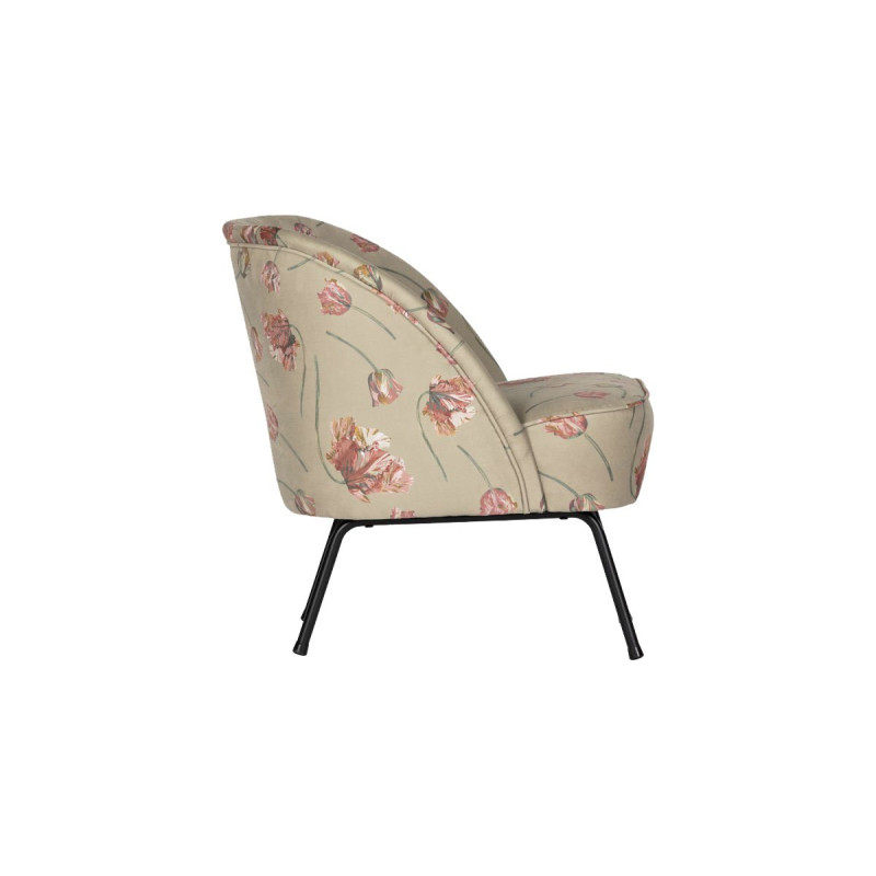 Fauteuil crapaud motifs fleuris VOGUE - BePureHome