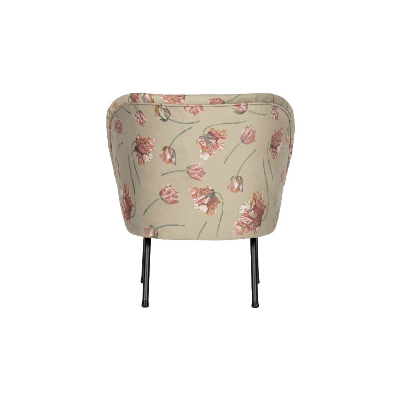 Fauteuil crapaud motifs fleuris VOGUE - BePureHome