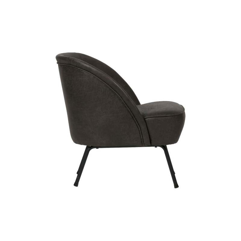 Fauteuil cocktail cuir VOGUE