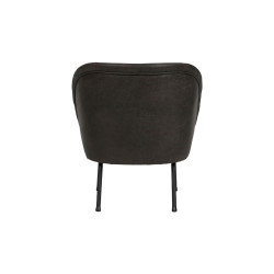 Fauteuil cocktail cuir VOGUE