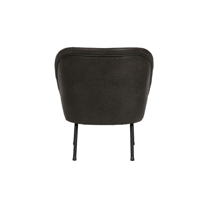Fauteuil cocktail cuir VOGUE