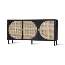 Buffet rétro bois cannage TERRAMIS 160cm - HK Living