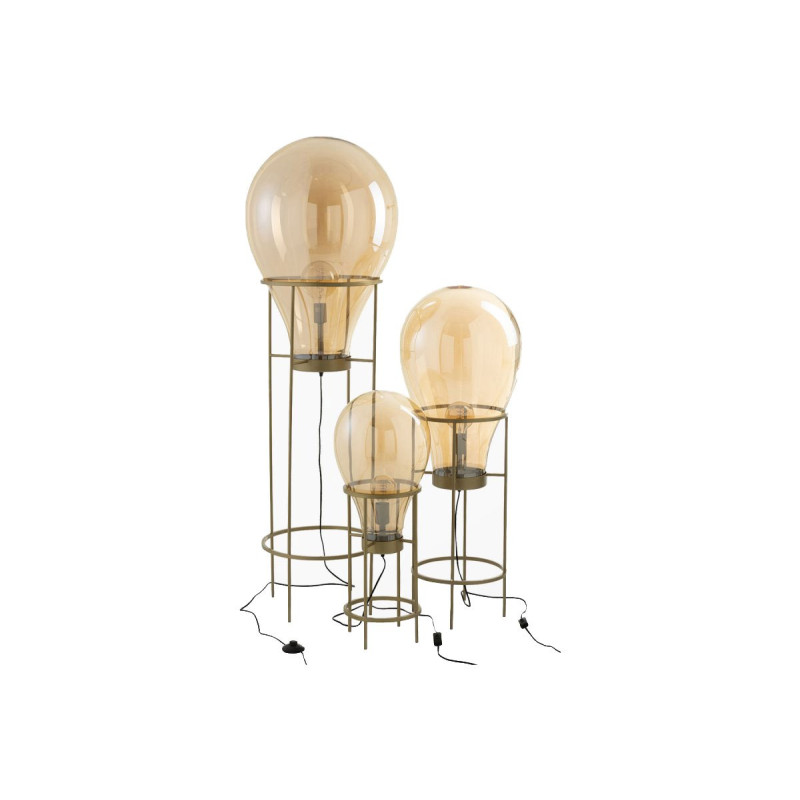 Lampadaire moderne verre et métal BALLOONS
