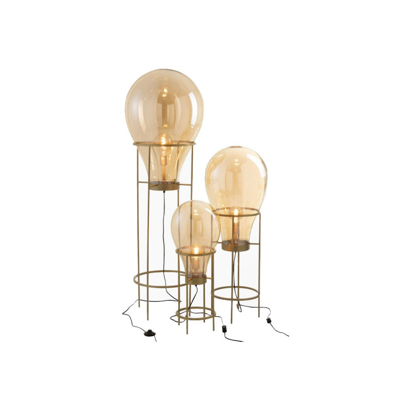 Lampadaire moderne verre et métal BALLOONS