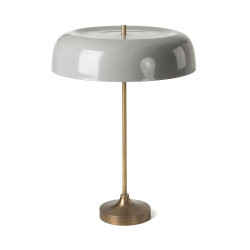 Lampe de table abat-jour métal gris BERTY