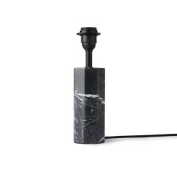 Pied de lampe en marbre noir PODOLIK