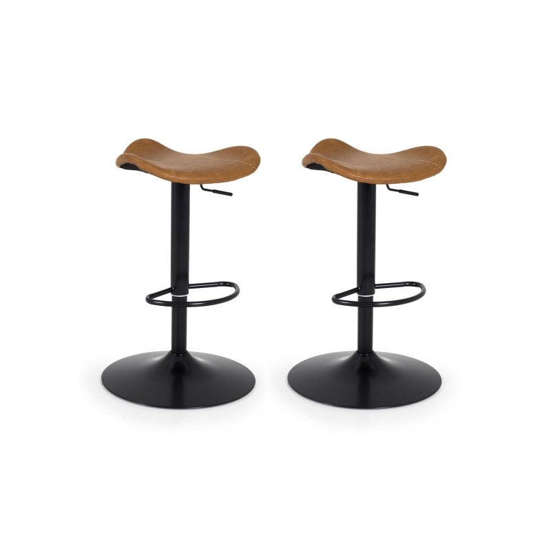 Lot de 2 tabourets de bar- ZEBIO