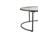Lot de 2 tables gigognes ronde métal-MARIA