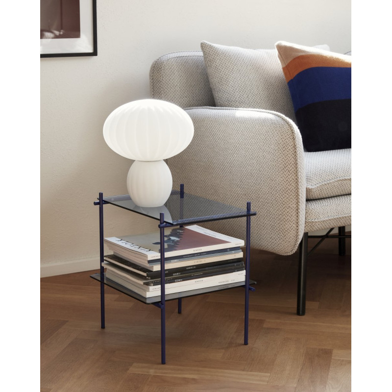 Table d'appoint métal et verre-MAZETTE