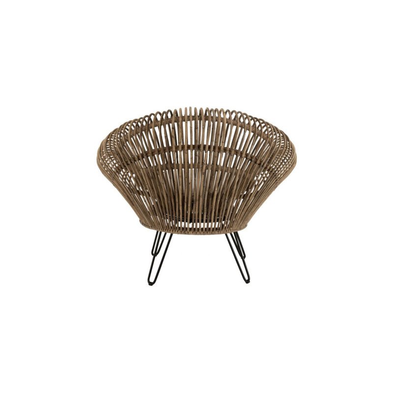 Fauteuil extérieur en rotin naturel BLAIR - J-line