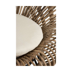 Fauteuil extérieur en rotin naturel BLAIR - J-line