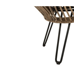 Fauteuil extérieur en rotin naturel BLAIR - J-line