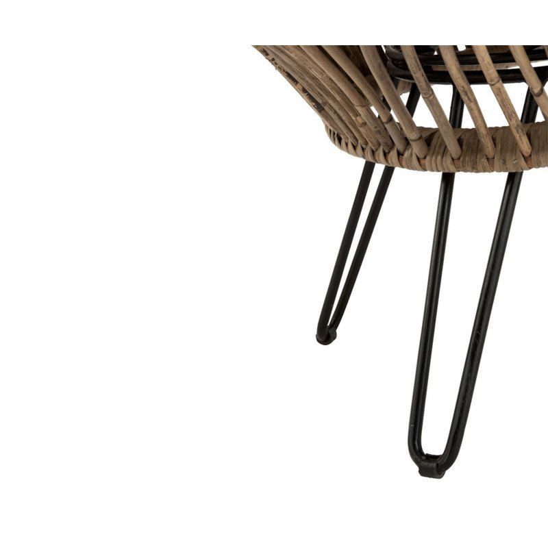 Fauteuil extérieur en rotin naturel BLAIR - J-line