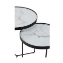 Lot de 2 tables gigognes rondes VALENTINO - J-line