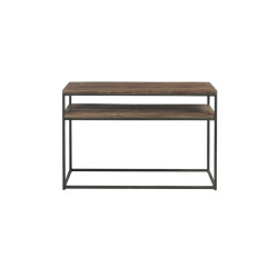 Console 2 étages en bois et métal ALBERT - J-line