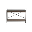 Console avec vitrine bois et métal TALINE - J-line