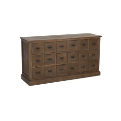 Commode vintage 18 tiroirs bois massif TALANE - J-line