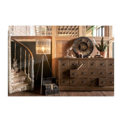 Commode vintage 18 tiroirs bois massif TALANE - J-line