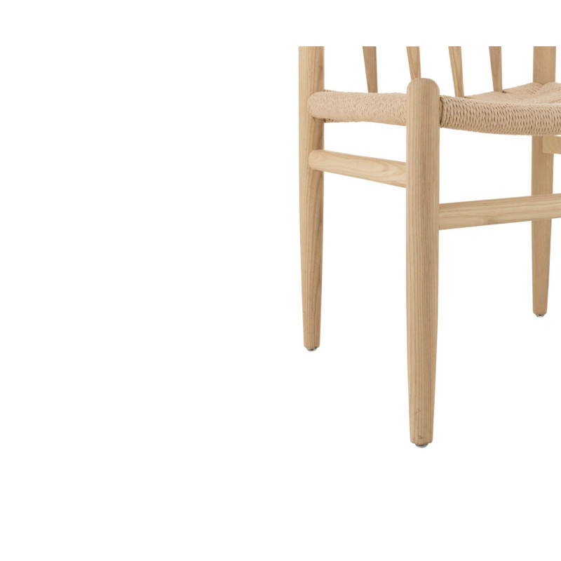 Chaise scandinave en bois naturel OLFA - J-line