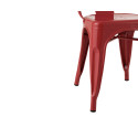 Lot de 2 chaises bistro métal DELICE - J-line