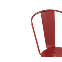 Lot de 2 chaises bistro métal DELICE - J-line