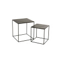 Set de 2 tables gigognes en métal OLIPA - J-line