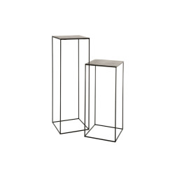 Lot de 2 sellettes design en métal OLIPA