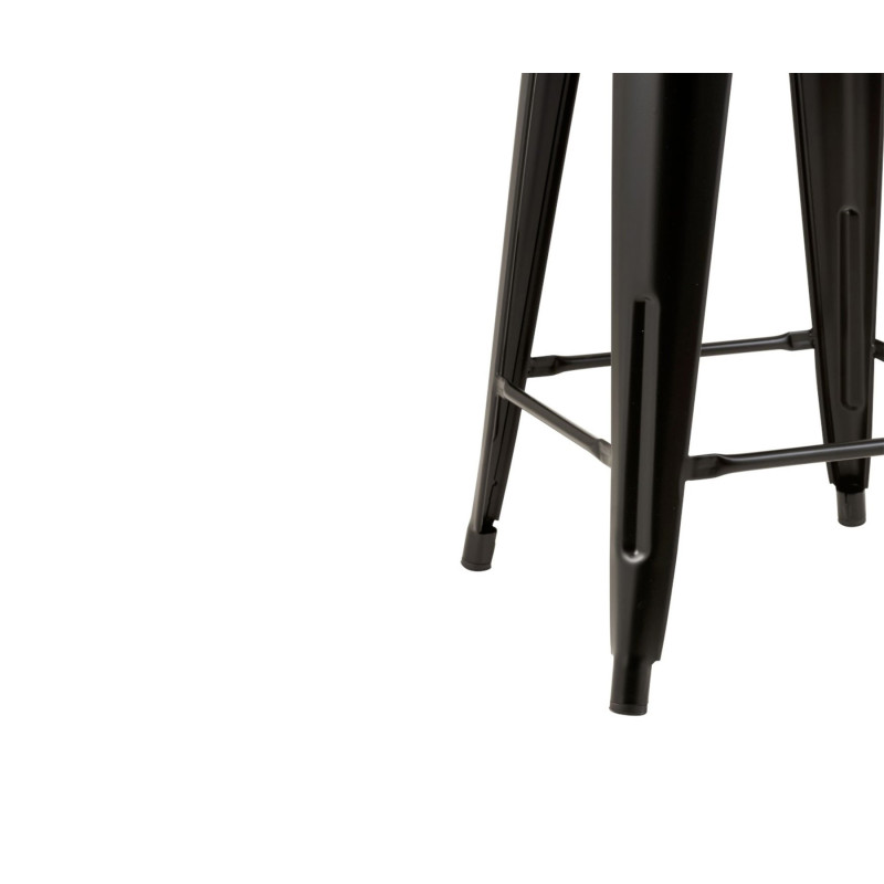 Lot de 2 tabourets style industriel métal DELICE - J-line