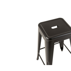 Lot de 2 tabourets style industriel métal DELICE - J-line