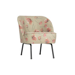 Fauteuil crapaud motifs fleuris VOGUE - BePureHome