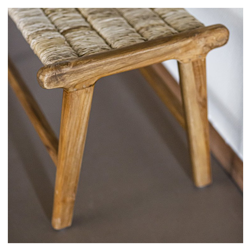 Ottoman design naturel teck massif ABOCOLO - HK Living