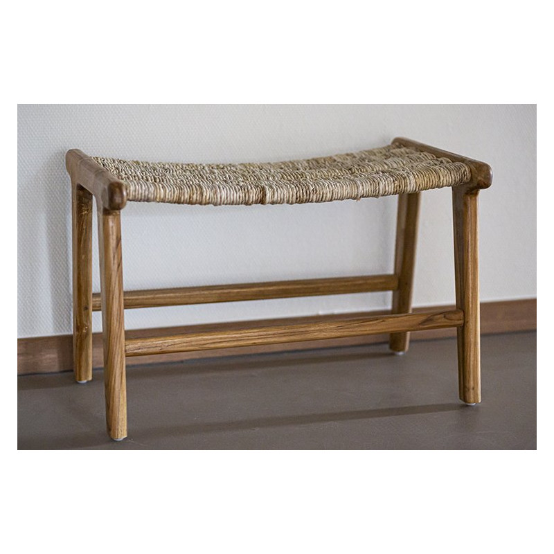 Ottoman design naturel teck massif ABOCOLO - HK Living