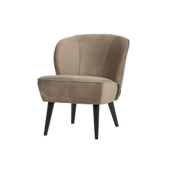 Fauteuil velours style rétro SAMPAIO