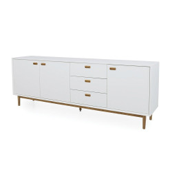 Grand buffet bas 225cm en bois NEO