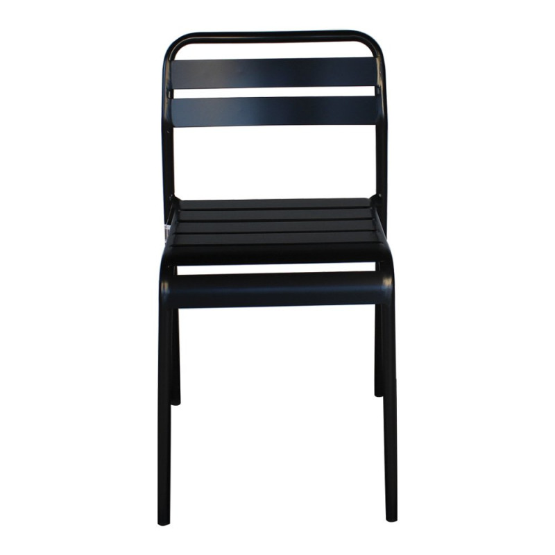 Lot de 2 chaises de salle à manger métal ODILE