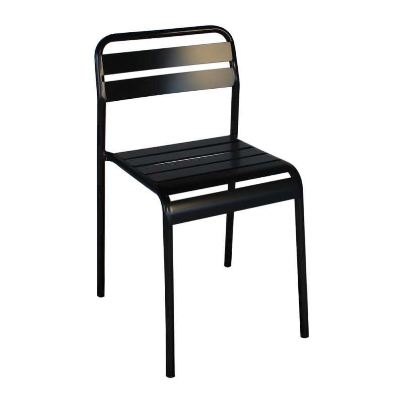 Lot de 2 chaises de salle à manger métal ODILE