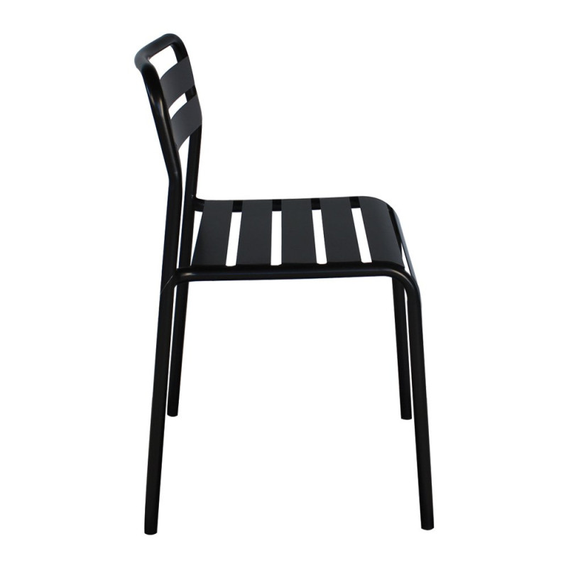 Lot de 2 chaises de salle à manger métal ODILE