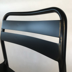 Lot de 2 chaises de salle à manger métal ODILE