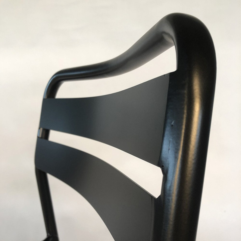 Lot de 2 chaises de salle à manger métal ODILE