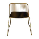 Lot de 2 chaises métal avec coussin MINA