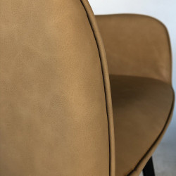Lot de 2 Chaises rembourrées scandinave-GEMALI