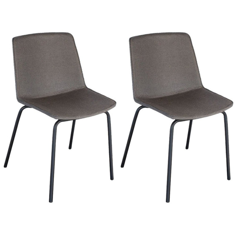 Lot 2 chaises tapissées HARONA