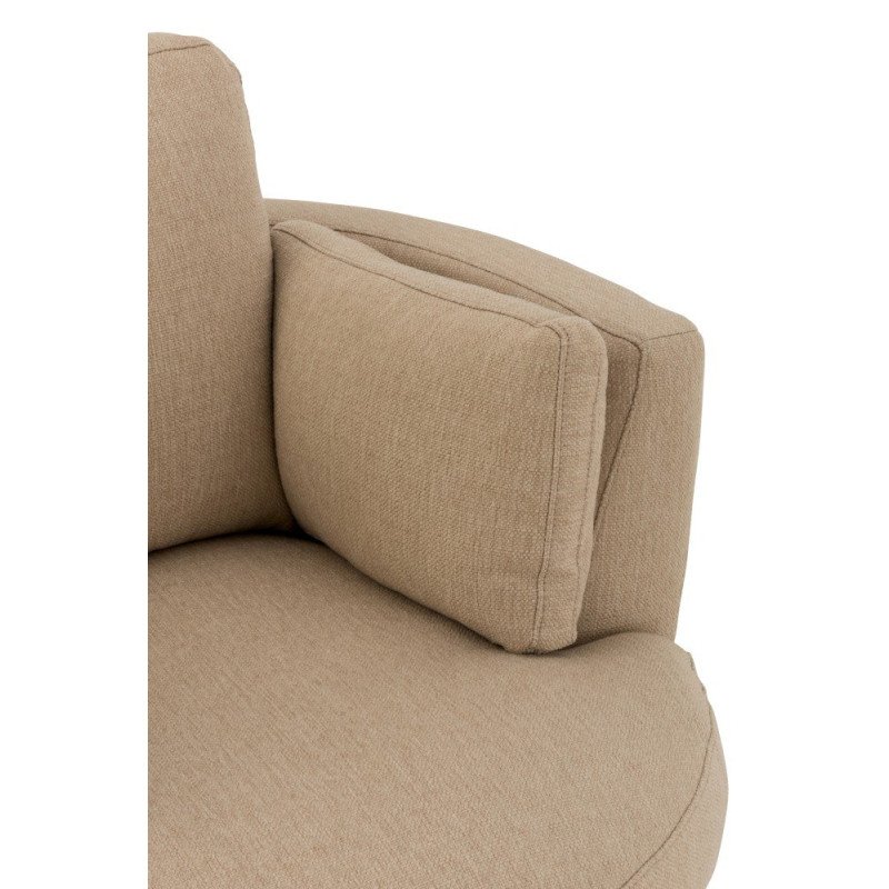 Fauteuil pivotant en tissu FRIPA