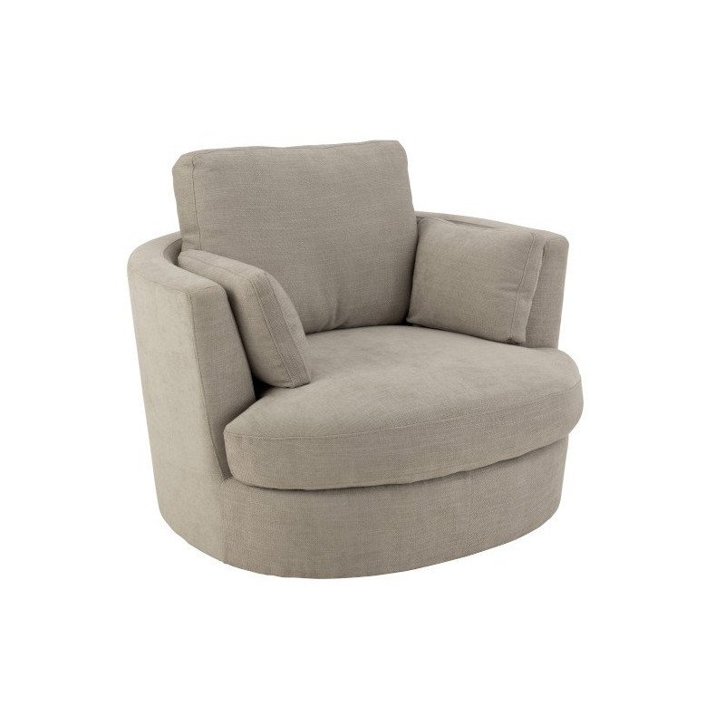 Fauteuil pivotant en tissu FRIPA