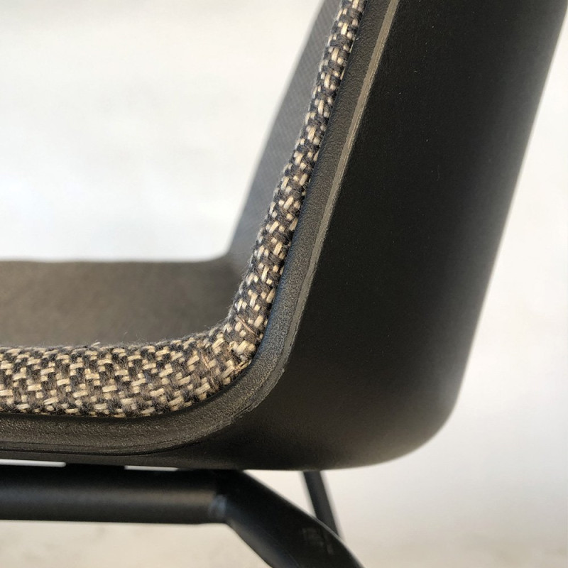 Chaise design bi matières HARONA - COD Furnitures
