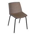 Lot 2 chaises design bi-matières HARONA