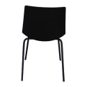 Lot 2 chaises design bi-matières HARONA